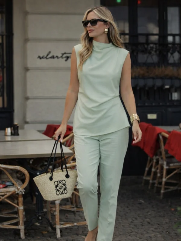 Viscose Tailored Set