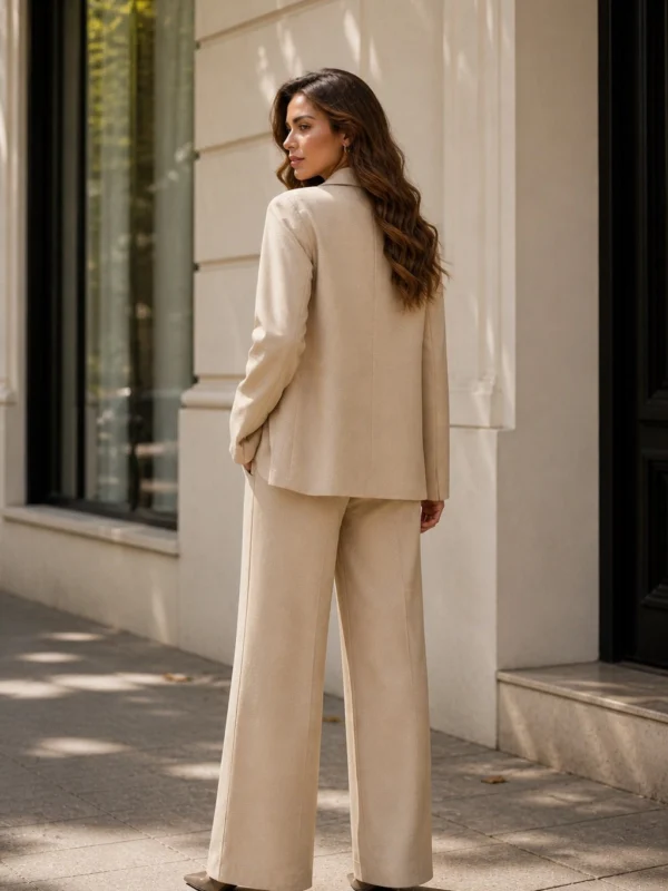 Viscose Tuxedo Blazer Set