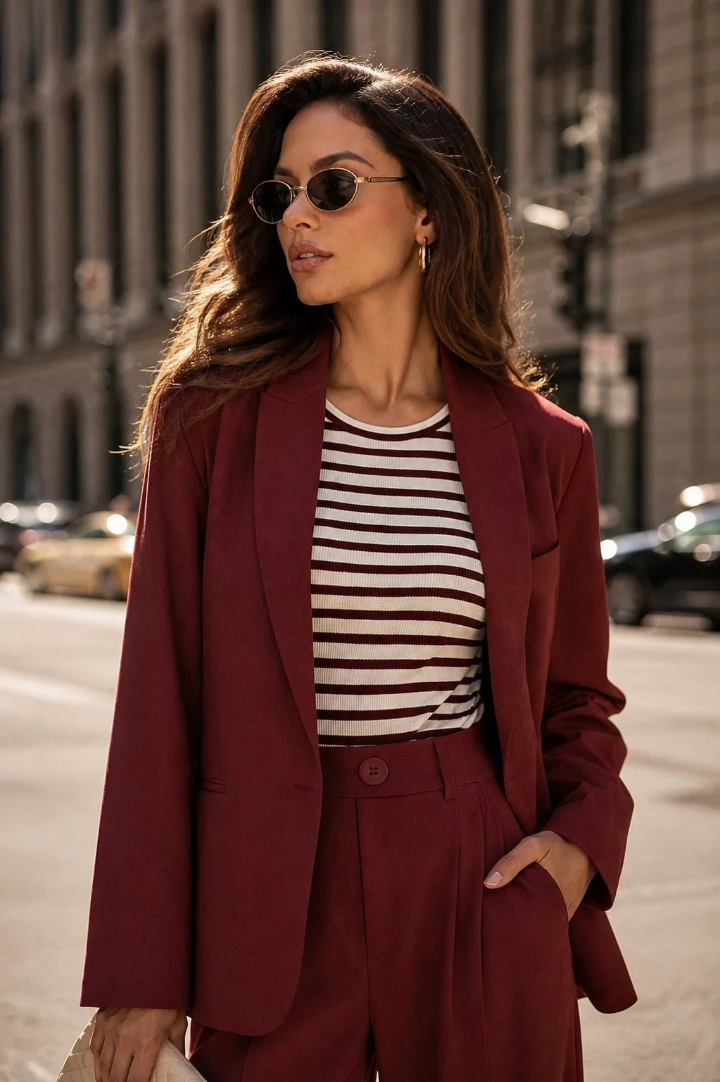 Viscose Tuxedo Blazer Set