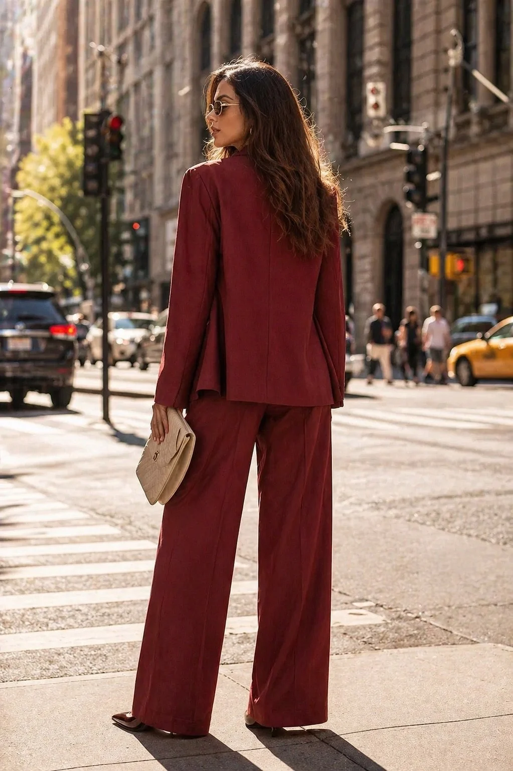 Viscose Tuxedo Blazer Set