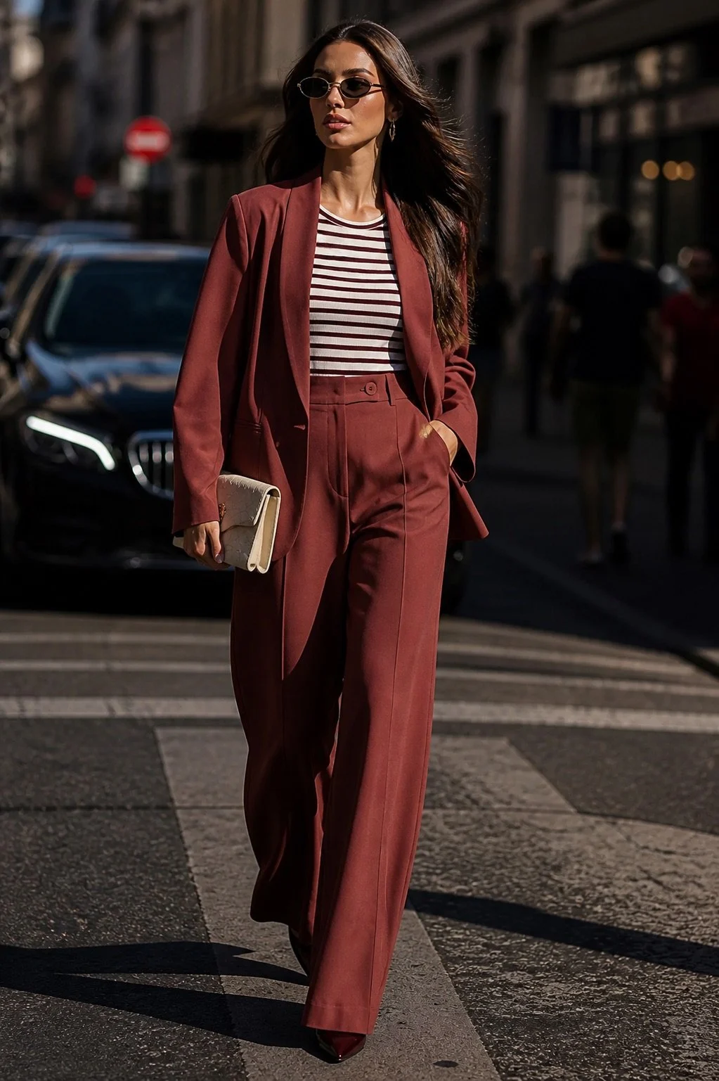Viscose Tuxedo Blazer Set