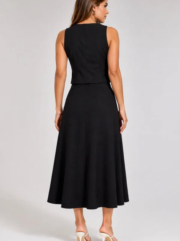 Statement Button Tailored Set