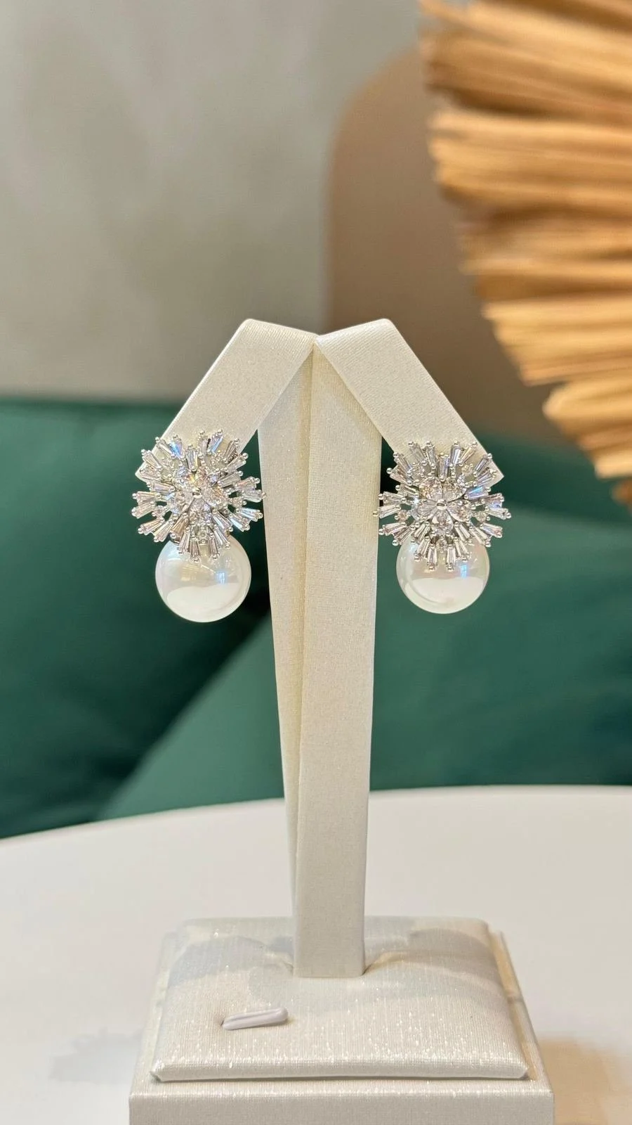 Silver Pearl Earrings