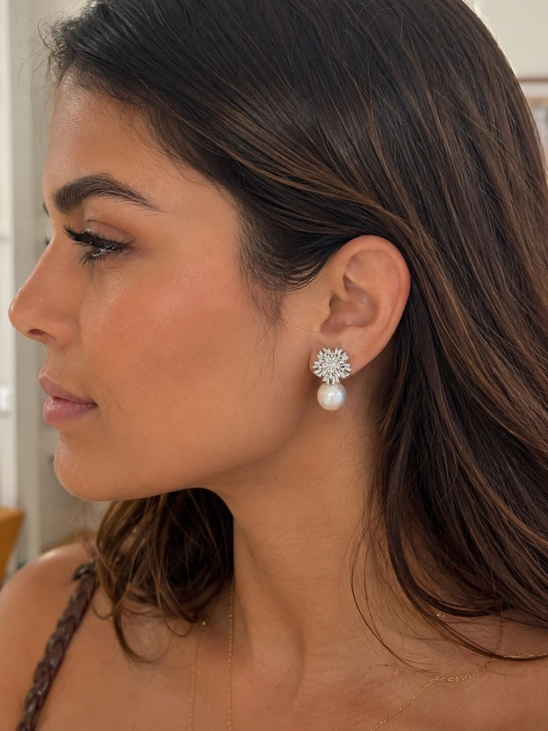 Silver Pearl Earrings