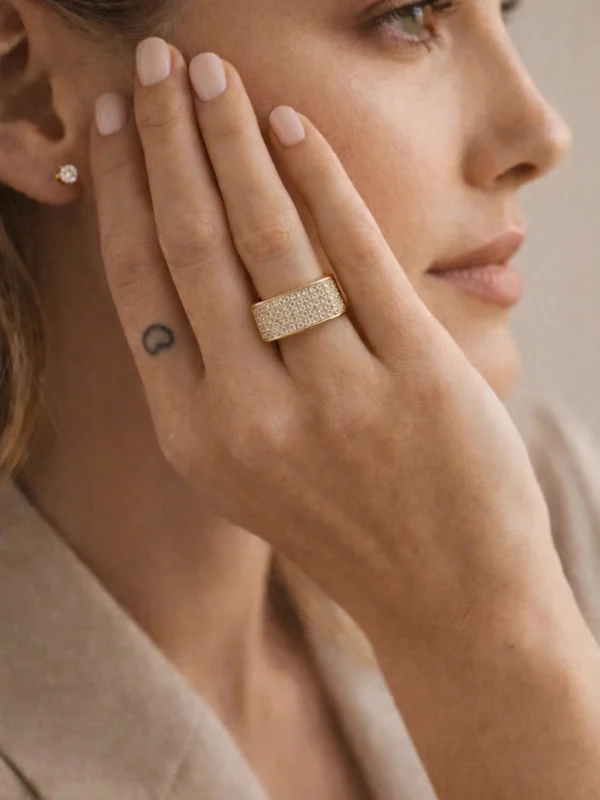 Bold Ring with Square Top