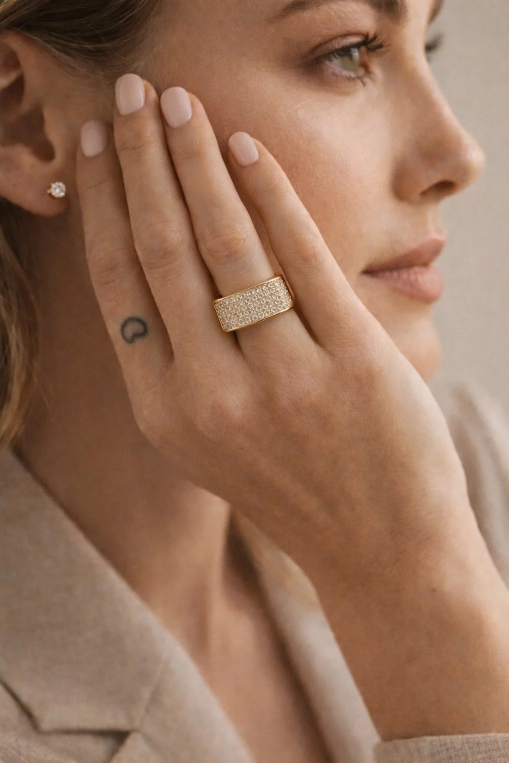 Bold Ring with Square Top