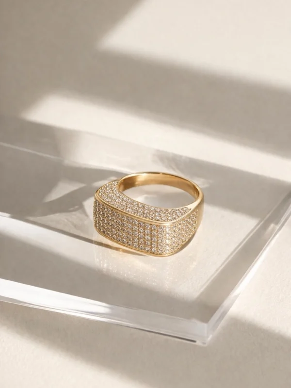 Bold Ring with Square Top