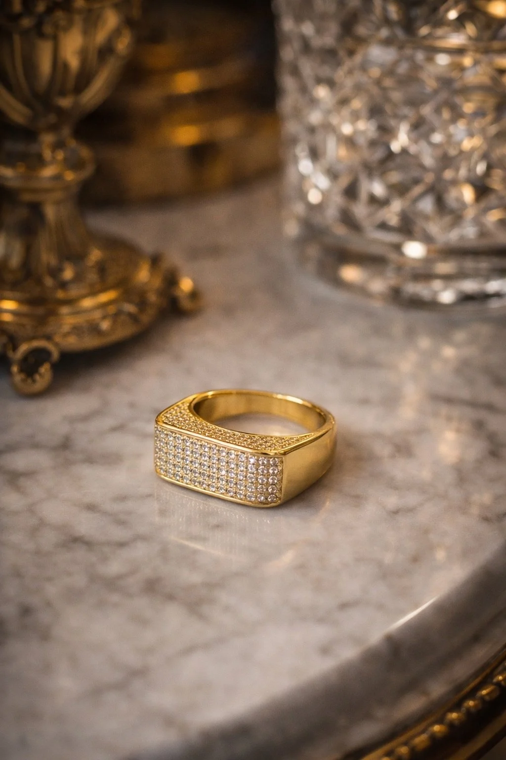 Bold Ring with Square Top