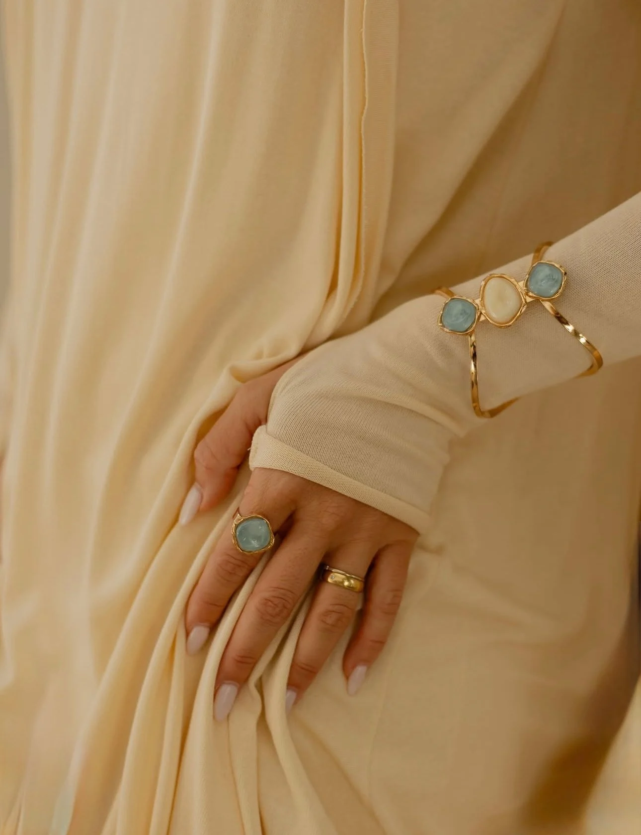 Medium Band Ring in Blue