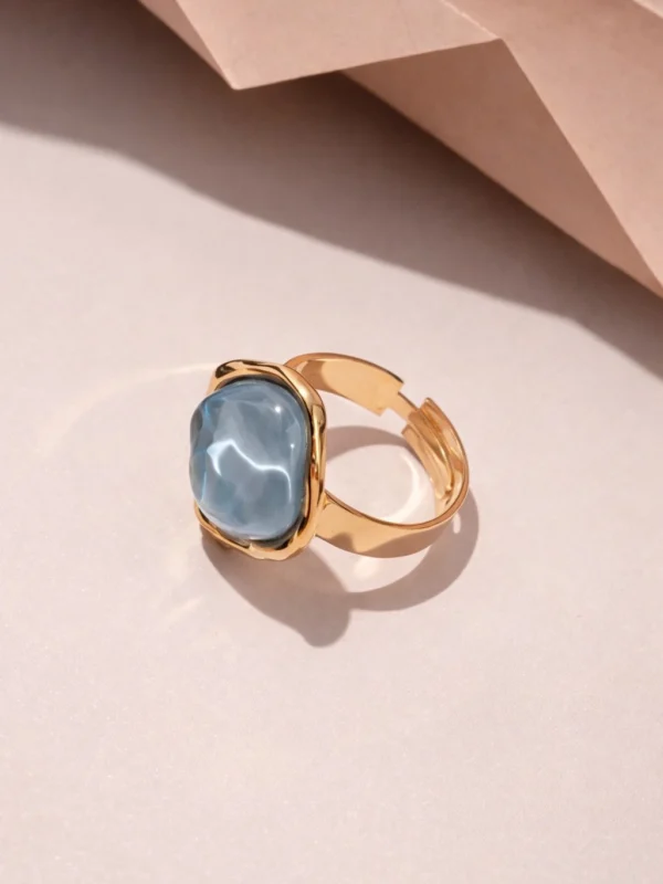 Medium Band Ring in Blue